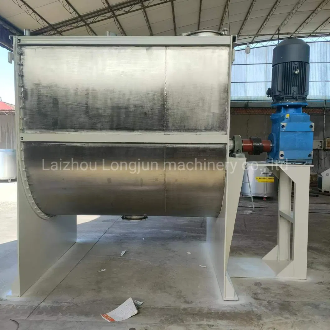 Dry Powder Mixing Machine Powder Putty Powder Mixer 1000L Stainless Steel Horizontal Spiral Belt Mixer